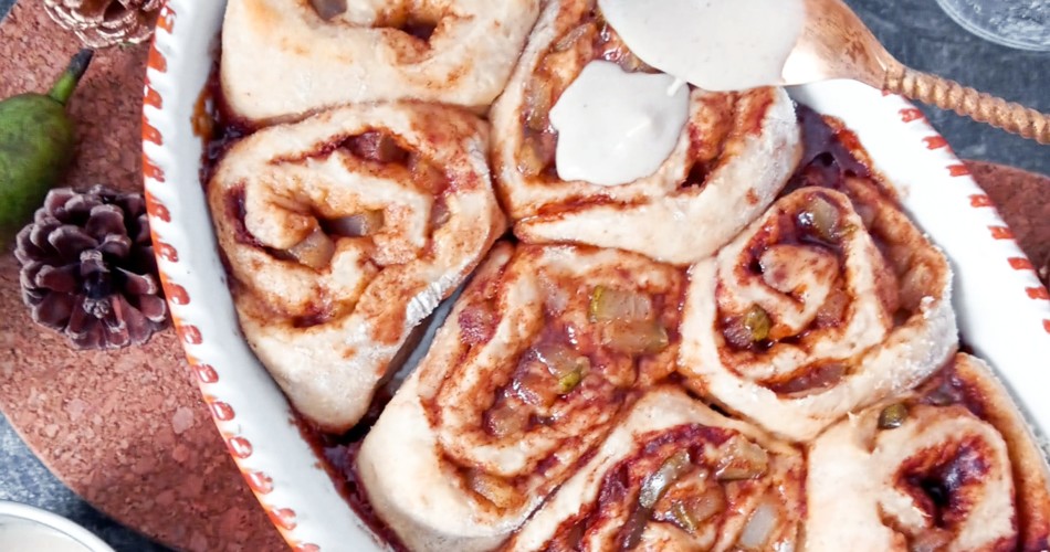 Rezept für Zimtschnecken ohne Hefe.