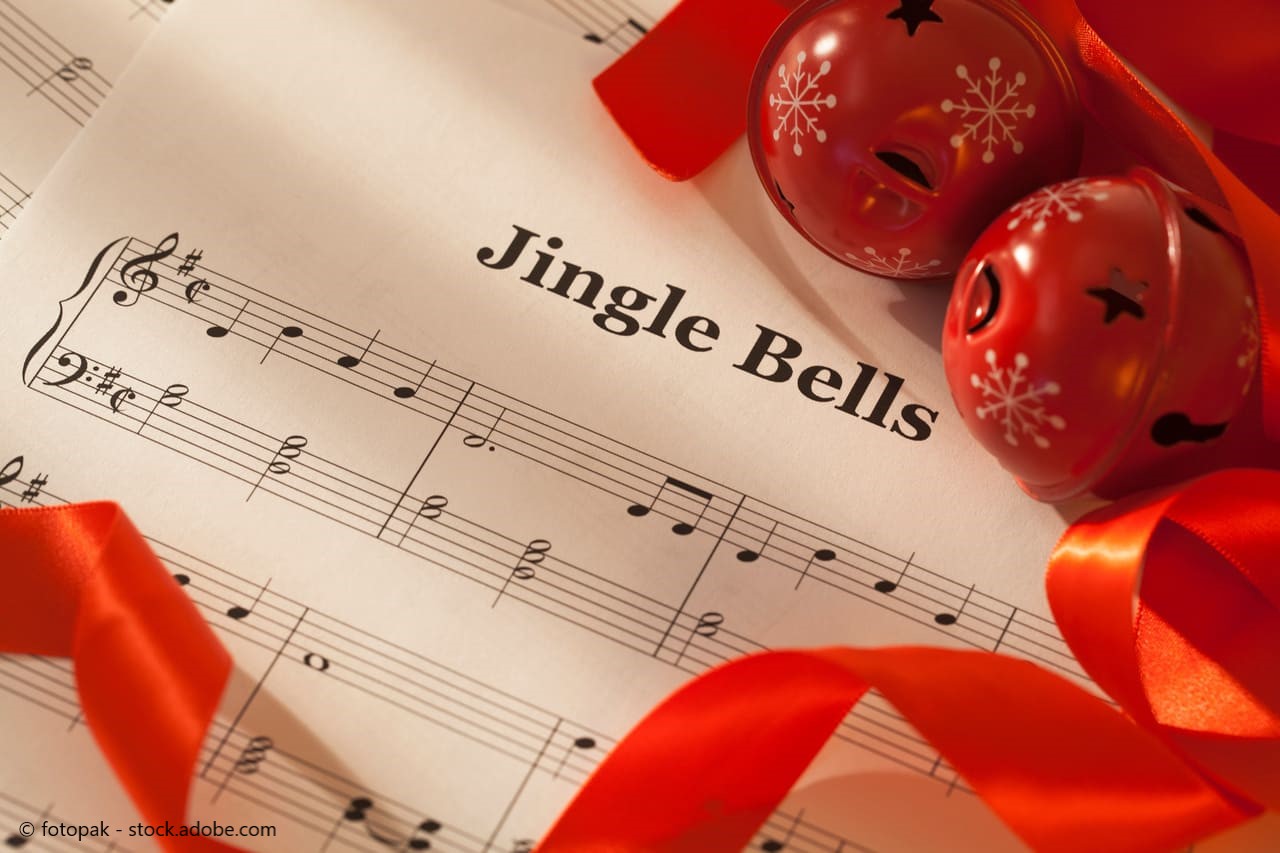 Notenblatt mit dem Titel "Jingle Bells"