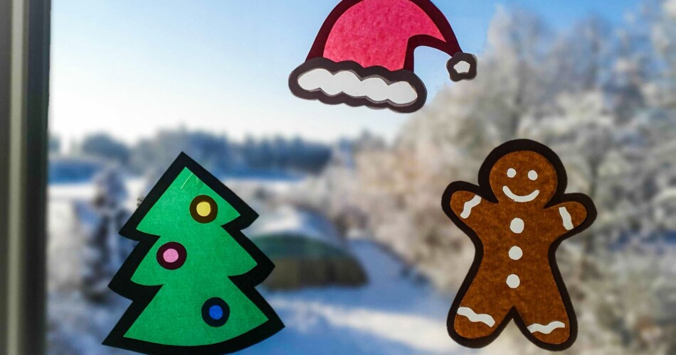 Fensterdeko für Weihnachten basteln