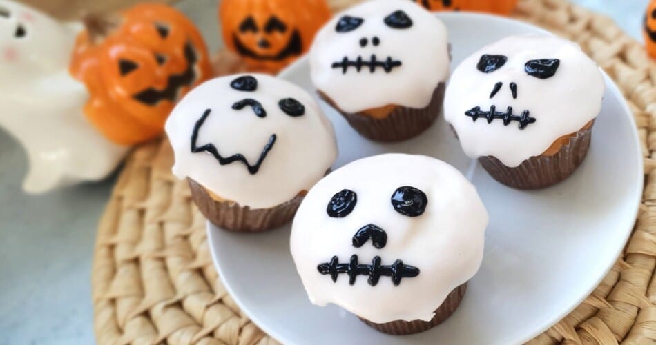 Skelett-Muffins für Halloween