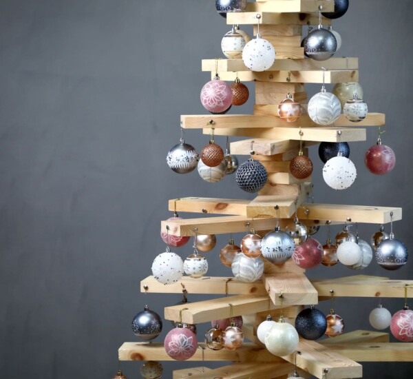 Ein nachhaltiger Weihnachtsbaum zu Weihnachten.